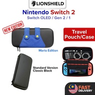 (MY) LionShield Nintendo Switch 2 (OLED/Gen 2/1) Travel Pouch/Case Casing Cover