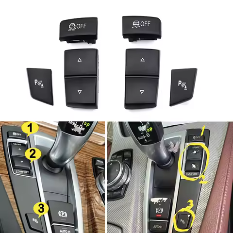 Interior Car Antislip OFF Sport Comfort Model Radar Parking Switch Button For BMW 5 6 X3 X4 Series F