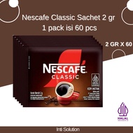 Nescafe Classic Sachet 2 gr - 1 pack contains 60 pcs Nescafe Coffee