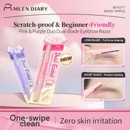 MLEN DIARY Dual Ended 2in1 Eyebrow Razor Scratch Proof & Beginner Friendly Shaver One Swipe Clean
