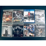 PS3 USED GAMES (OROCHI, スーパーロボット大戦, THE INPATIENT, ASSASSIN'S CREED, INFAMOUS)