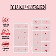 Nail box - plastic nail box - 10-cell nail box - specialized nail plastic box