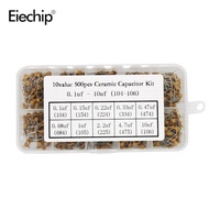 10Brand new capacitor specifications0.1uf-10uf500 Classification Box for Commonly Used Monolithic Ca
