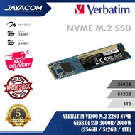 Verbatim Vi3000 M.2 2280 NVMe Gen 3.0 x4 Solid State Drive SSD 3100r/2900w (256GB / 512GB / 1TB)