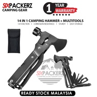 Multi Tools Outdoor Camping Axe Survival Stainless Steel Hatchet Hammer Plier Kapak Tukul
