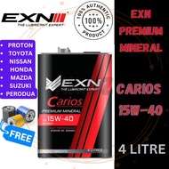‖ EXN 100% ORIGINAL ‖ EXN Carios SAE 15W-40 SMCF Premium Mineral Engine Oil (4L) FREE OIL FILTER
