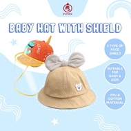 Pome Baby Hat with Face Shield Kids Hat with Face Shield (READY STOCK MSIA)