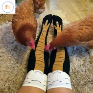 EZ 3D Chicken Leg Socks - Hilarious Gym Prank Stockings (One Size)