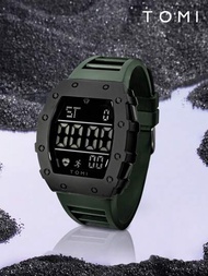 TOMI 乾電池單片青年運動手錶採用簡約時尚桶形設計，適合日常生活使用