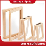 3 Pieces Paper Making Wooden Paper Making Mould Papermaking Screen Kit 3 Size Frame for DIY  (A7, A6