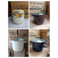 DUTCH OVEN GT UK 20 THICK ENAMEL ON STAINLESS GLASS