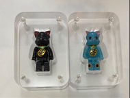 Bearbrick 招財貓 100% 黑色 藍色 連盒