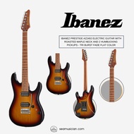 IBANEZ PRESTIGE AZ2402 ELECTRIC GUITAR WITH ROASTED MAPLE NECK AND 2 HUMBUCKING PICKUPS - TRI BURST 