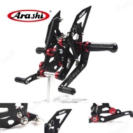 Arashi MT07 Adjustable Footrest Foot Peg For YAMAHA MT FZ 07 2014 2015 2016 Rider Rear Sets Rearset 