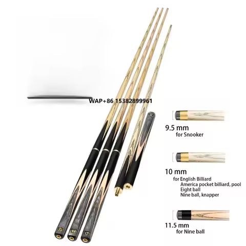 Omin Fantasy 3/4 Handmade Snooker Cue Brass Ash Wood Pool Game Snooker Cue Ebony Omin Pool Snooker &