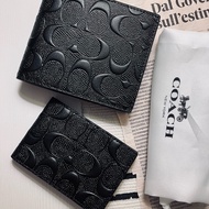 COACH 美國精品 CR957 三合一短夾 加拿大代購 牛皮短夾 全新皮夾｜淘氣善良・尋寶