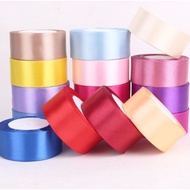 (22M) 4cm Satin Ribbon Reben Riben Flower Ribbon Bunga Hadiah Hantaran Cake