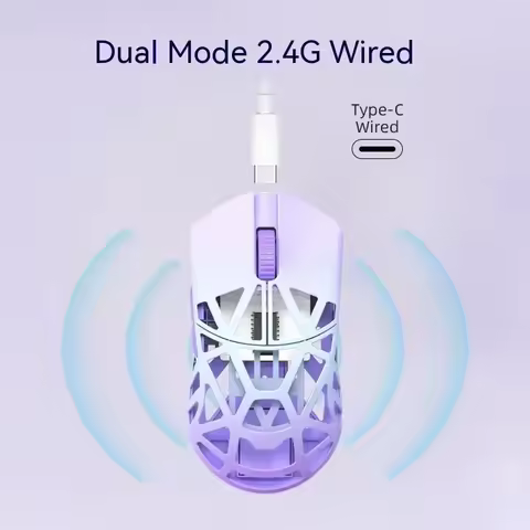 Wireless Gaming Mouse Beast X Mini Mouse Wanling Dual Mode Wireless Lightweight Paw3395 Hollow Out M