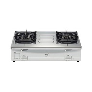 TGC火霸王IoT智能雙頭不鏽鋼煤氣煮食爐(不連網關)RJH2HP(SSW) - 白色爐身/不鏽鋼面