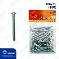 JP M 4 x 35 MM BOLT - JP 4x35 BOLT SCREW CONTENTS 100 PCS