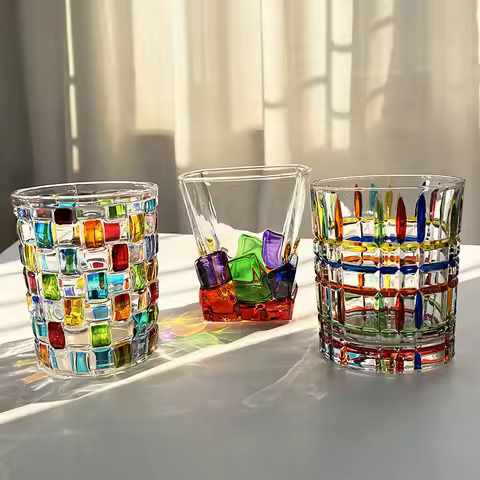 Painted Breakfast Windshield Washer Fluid Cup High-Looking Coffee Juice Cup Household Whiskey Shot G