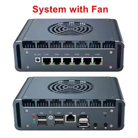 Intel I3 N300 3 100U 6x2.5G I226-V Metal Mini PC Firewall Appliance DDR5 Industrial NAS PC Home Serv