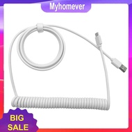 Computer Mechanical Keyboard Data Cable Coiled Aviator Wire Type-C to USB Cable