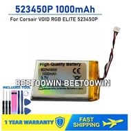 For Corsair VOID RGB ELITE 523450P 1000mAh Headphone Battery