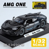 LEO 1:32 Mercedes AMG ONE Supercar Diecast โมเดล รถอัลลอยด์รถยนต์ของเล่นคอลเลกชันของขวัญสําหรับเด็กช