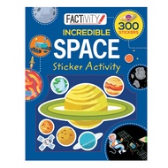 Factivity Space Balloon Sticker Activity Book for Kids to Learn about Solar System