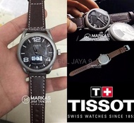 SALE Jam Tangan Pria Tissot 1853 Touch Screen Leather Strap Super Pre