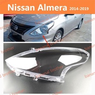 FOR Nissan Almera 2014-2019 headlamp cover headlight cover cap lampu depan headlamp Lens lampshade H