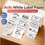 shopee choice badgeB1 B21 B21pro Label 2 Rolls Personalized School Sticker Waterproof Stickers For F
