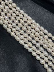 Natural freshwater pearls 6.0-7.0 MM drop shaped pearls มุกน้ำจืดธรรมชาติ 6.0-7.0 MM มุกทรงหยดน้ำ