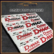 Car Sticker ISUZU DMAX 07 Body Side Front Rear Decal 4x4 DMAX 07 Commonrail Accessories