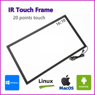 IR Touch Frame, Multi-Touch 20 Points IR Touch Panel, Infrared Touch Screen Overlay Kit Without Glas