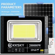 KKSKY【1 แถม 1】ไฟโซล่าเซลล์ 20000W 80000W โซล่าเซลล์ ไฟสปอร์ตไลท์ หลอดไฟ LED solar light outdoor กันน