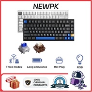 Yunzii  AL75 Customized Three Mode Mechanical Keyboard Gasket Structure RGB