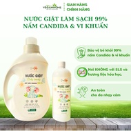 Singsong Laundry Detergent Laundry Detergent for Newborns 99% Clean Candida, No SLS (500ml, 2 liters