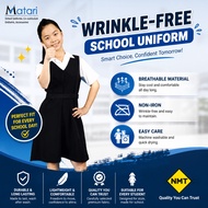 MATARI-Primary School Girl Uniform/Pinafore Skirt/Kain Koshibo/Baju Pakaian Sekolah Rendah Perempuan