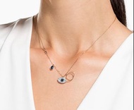  Swarovski Symbolic Duo Evil Eye頸鏈 幸運惡魔之眼深藍色水晶