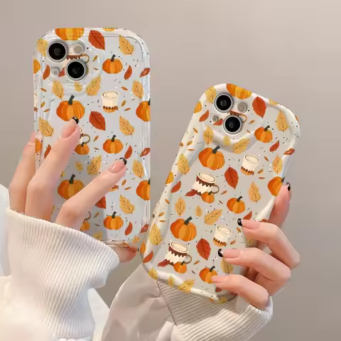 For Realme 14 5G 13 Pro Plus 14X 13 12 11 10 9 8 8i 9i C75 C65 C63 C55 C53 Phone Case Fall Leaves Cu