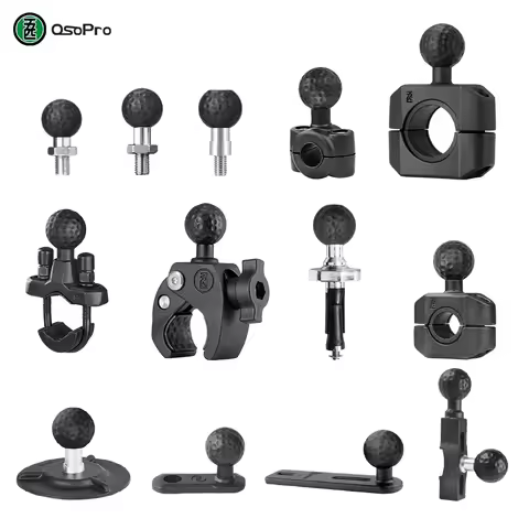 Osopro Ball Head Base Motorcycle Electric Car Mobile Phone Holder Walkie Talkie Water Cup Holder Mot