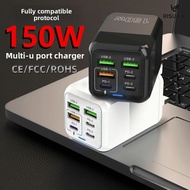 150W GaN fast Charger Type C Charger 150w ALL In One PD 3C+USB 3 ports Adapter Charger With QC4.0