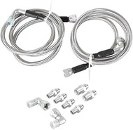 70” Length SS Braided Transmission Cooler Lines Kit For GM 4L60E 4L65E 4L80E 6AN TH400