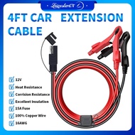 LST 4FT 12V SAE Quick Release Adapter to Alligator Clips/DC Output Cable with Clip Connectors Extension Charging Cable