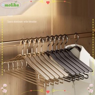 MOLIHA Clothes Hanger, Aluminium Alloy Light Luxury Wide Shoulder Hanger, Fashion Antirust Anticorrosion Durable Trouser Rack