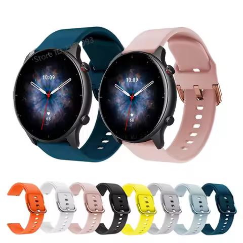 Watch Band For Amazfit GTR3 GTR 3 Pro Silicone Strap For Amazfit GTR 42 47mm GTR2 GTS2 Bip U GTS 3 W