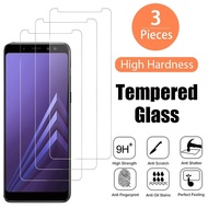 3Pcs Tempered Glass for Samsung Galaxy A8 2018 Transparent Screen Protector Film
