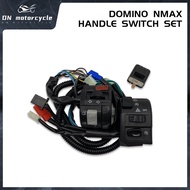 ♞,♘Domino Nmax 2020 Handle Switch SET OEM Set（Left+Right）With Flasher Relay Plug and Play